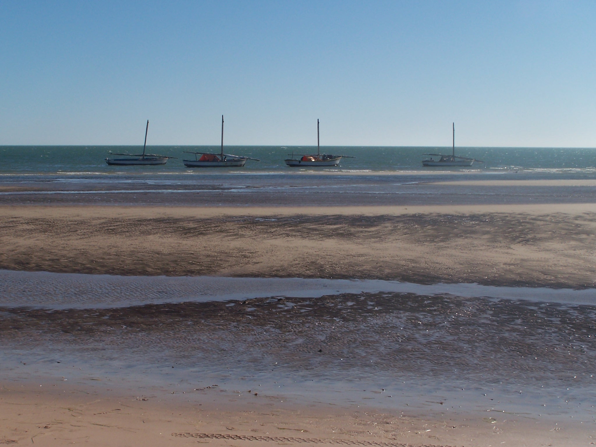 Fishing boats at Banc d'Arguin National Park